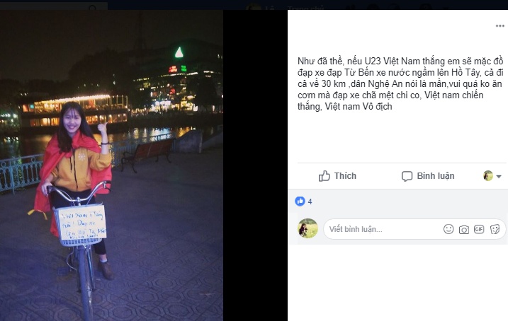 dan mang dong loat thuc hien loi hua voi u23 viet nam truoc tran dau