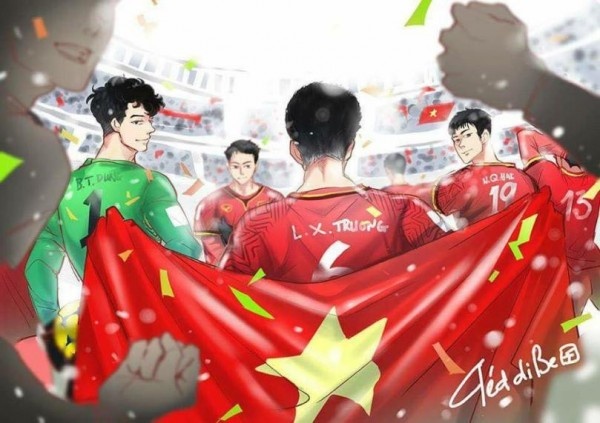 day la nhung khoanh khac dang nho nhat cua u23 viet nam qua loat anh chibi sieu dang yeu