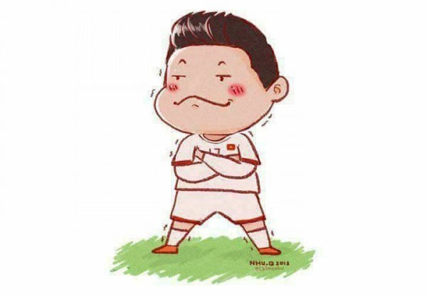 day la nhung khoanh khac dang nho nhat cua u23 viet nam qua loat anh chibi sieu dang yeu