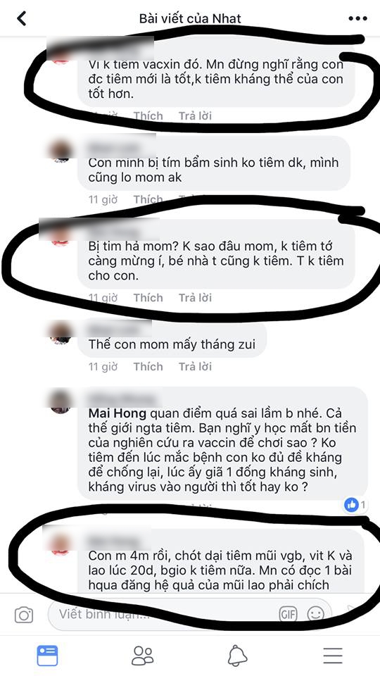 cho rang thanh phan chinh cua vac xin la nhom me nhat quyet khong cho con tiem phong