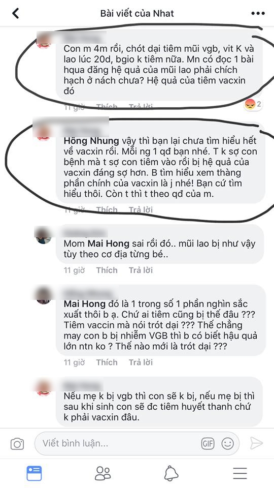 cho rang thanh phan chinh cua vac xin la nhom me nhat quyet khong cho con tiem phong