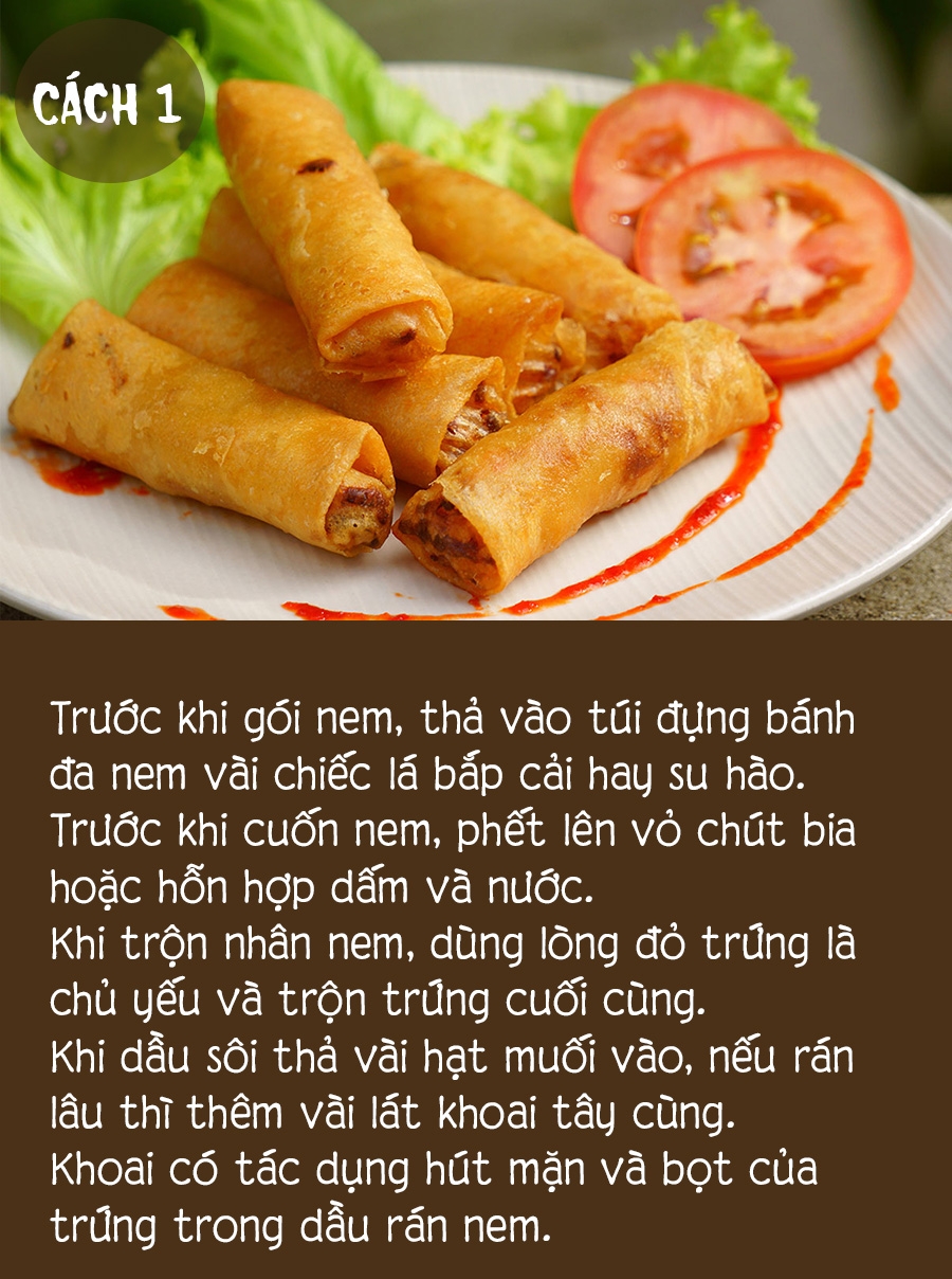 6 meo ran nem gion ngon vang rum cho dip tet mau tuat 2018