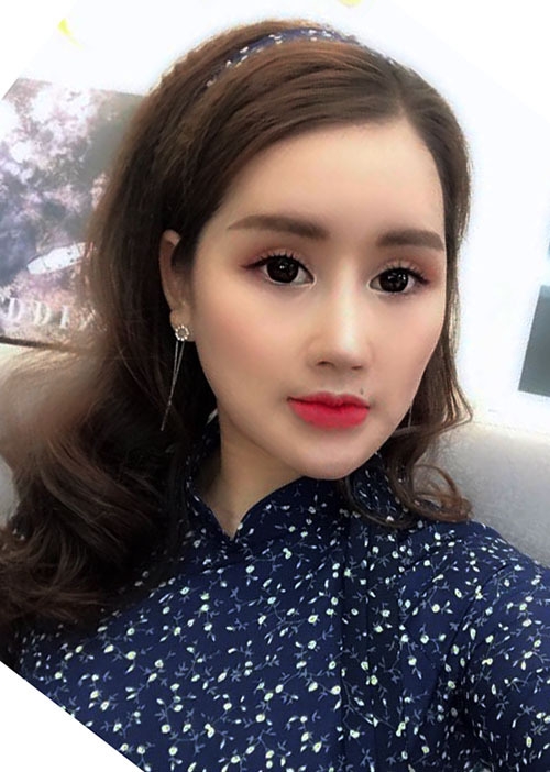 co gai ha noi dap mat lam lai de xinh nhu bup be