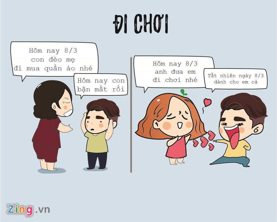 hoi con trai 83 doi xu voi me va gau khac nhau the nao