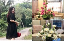 Mê cắm hoa, bà mẹ Hải Phòng chưa khi nào phải chờ người khác tặng hoa cho mình