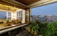 Căn chung cư ở Hà Nội giống nhà vườn kiểu Nhật