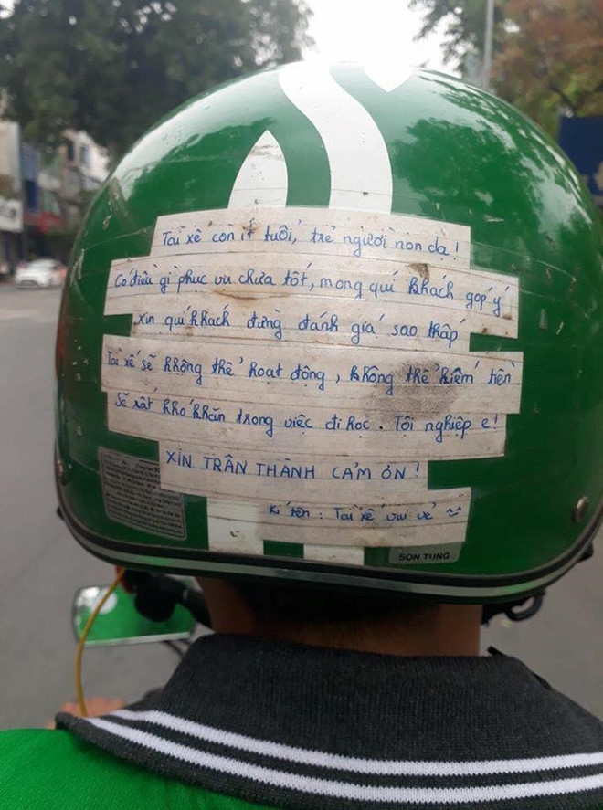 tai xe de thuong mong khach dung danh gia sao thap de co tien an hoc