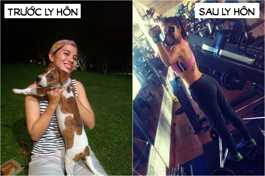 loat anh truoc va sau ly hon phu nu cang dau kho cang xinh dep xuat sac