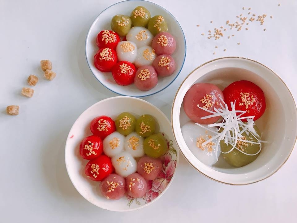 Những đĩa bánh trôi bánh chay ngũ sắc bắt mắt, thơm ngon ngày Tết Hàn thực nhung dia banh troi banh chay ngu sac bat mat thom ngon ngay tet han thuc