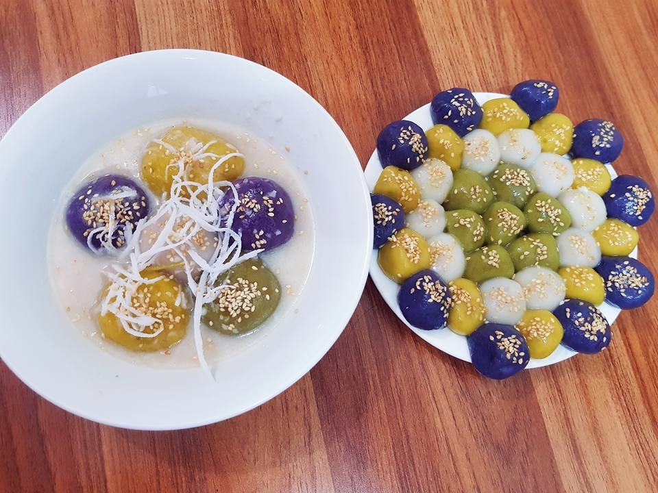 Những đĩa bánh trôi bánh chay ngũ sắc bắt mắt, thơm ngon ngày Tết Hàn thực nhung dia banh troi banh chay ngu sac bat mat thom ngon ngay tet han thuc