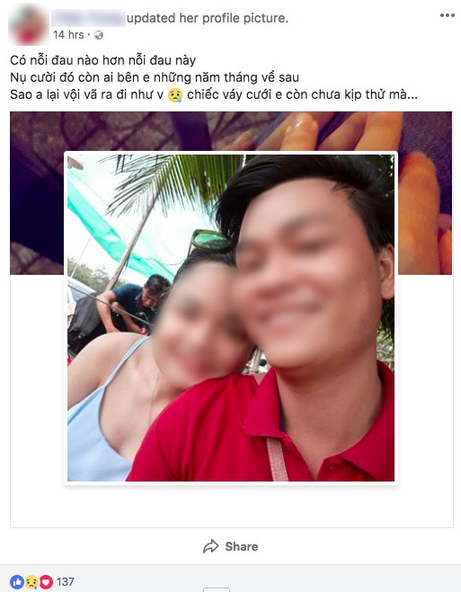 tam su xe long cua nguoi yeu hiep si bi trom dam tu vong chiec vay cuoi em con chua kip thu ma
