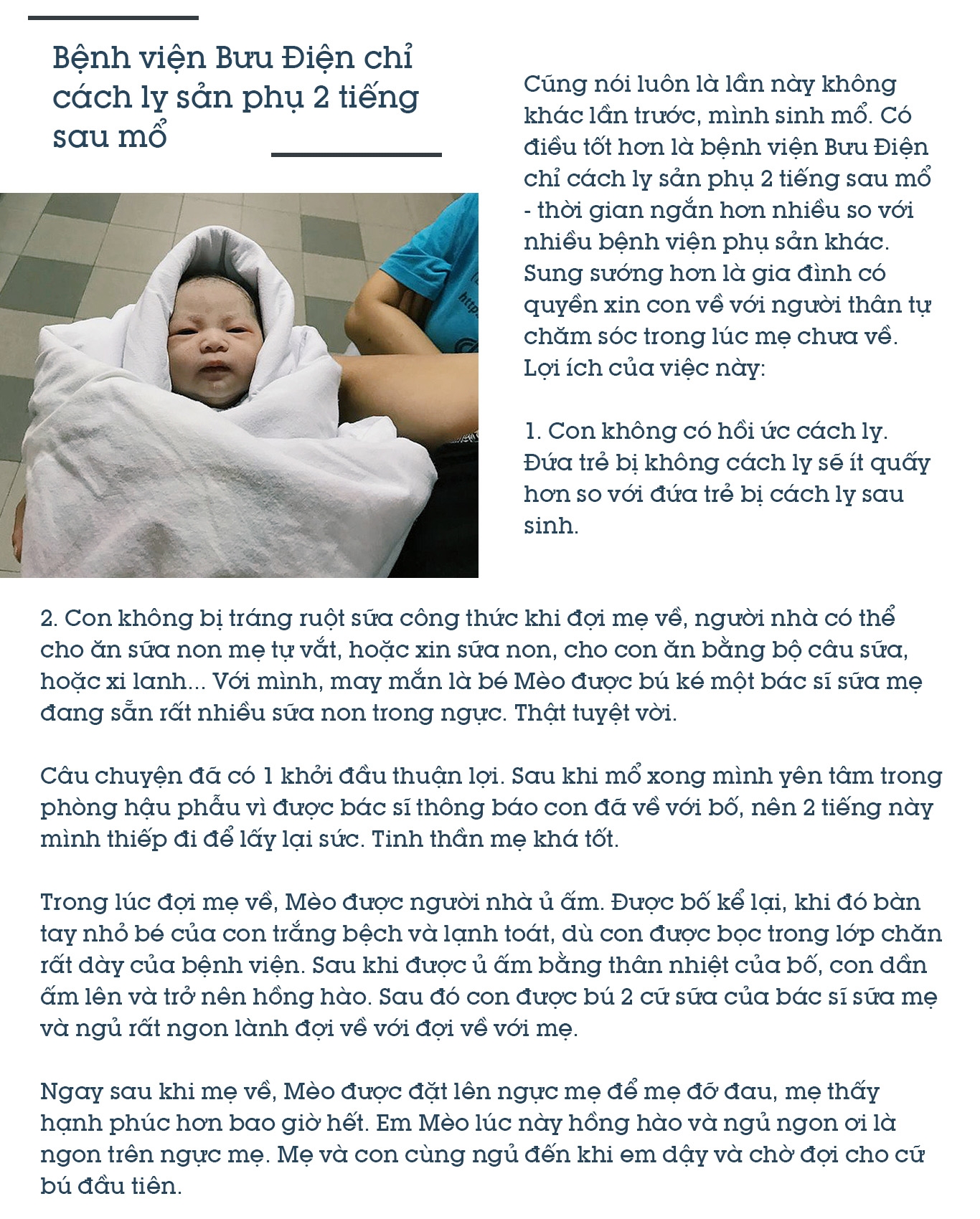 nhat ki cua ba me sinh mo nhung con van huong tron ven 72 gio vang