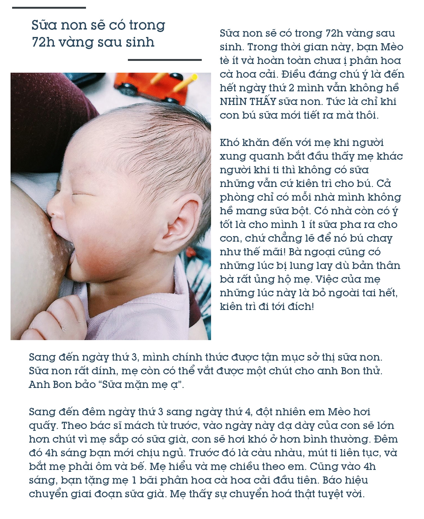 nhat ki cua ba me sinh mo nhung con van huong tron ven 72 gio vang