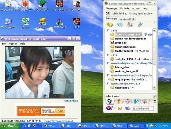 cong dong mang tiec nuoi chia se hinh anh ba dao ve yahoo messenger