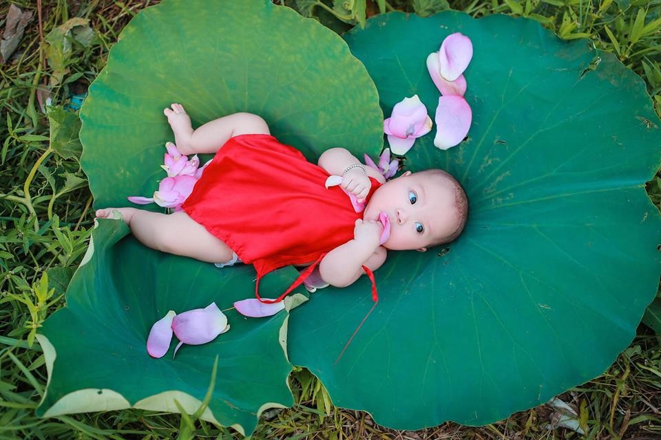 bo anh sen ho tay dep khong kem ai cua thieu nu mac yem dong bim