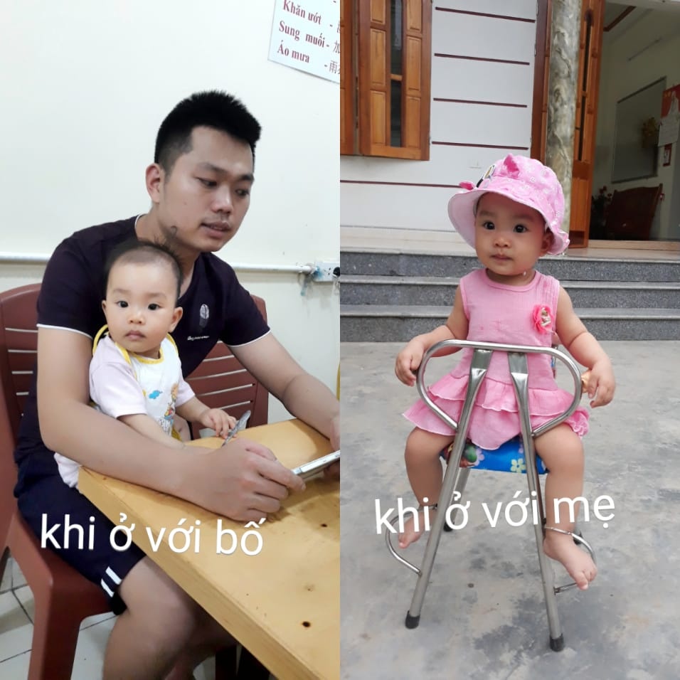 Loạt ảnh vui về sự khác biệt khi con ở với bố và khi ở với mẹ loat anh vui ve su khac biet khi con o voi bo va khi o voi me