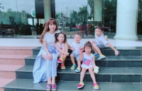 mc minh trang tung muon om con nhay cau vi be tac sau sinh