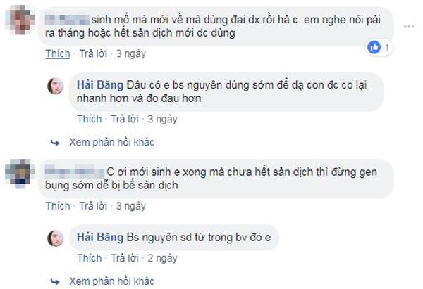 Vừa tháo chỉ sau đẻ mổ 5 ngày, Hải Băng được bác sĩ dặn: 'Em cuốn đai vào bụng nhé!' vua thao chi sau de mo 5 ngay hai bang duoc bac si dan em cuon dai vao bung nhe
