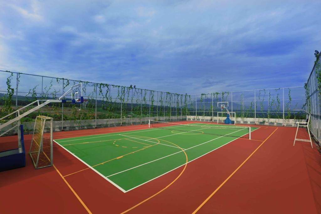 ben trong resort olympic viet nam o cung tuyen han quoc truoc ban ket