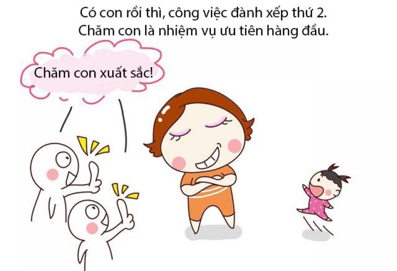 hai the gioi khac biet cua gai doc than va gai mot con