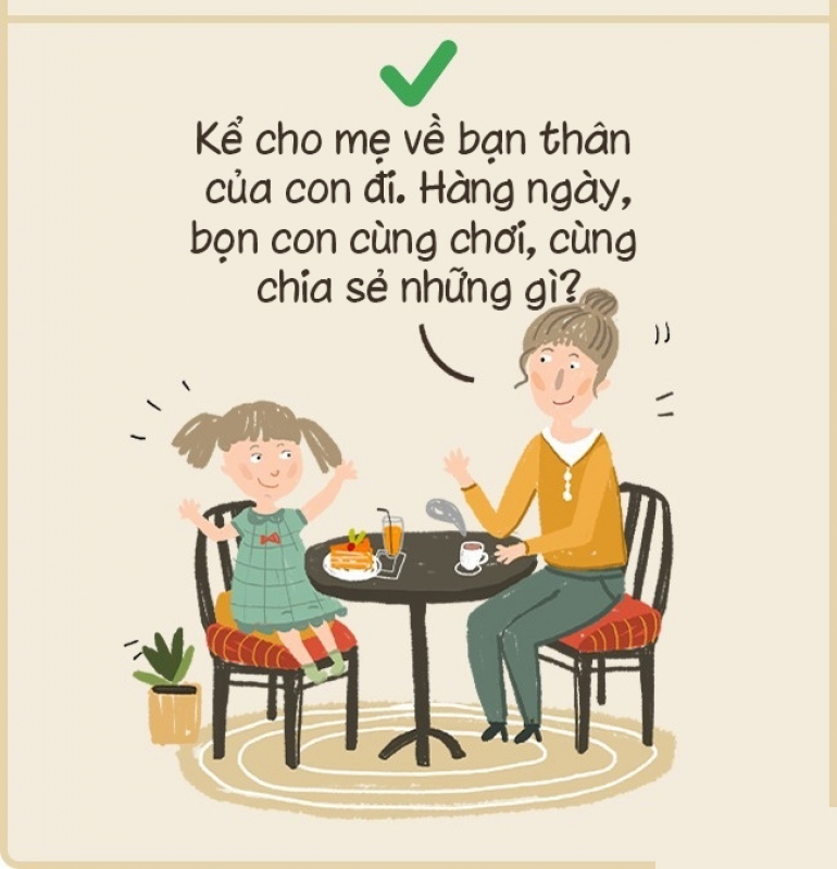 nen va khong nen khi noi chuyen voi con