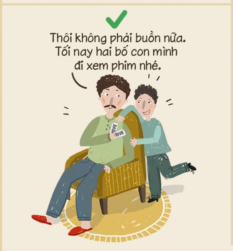 nen va khong nen khi noi chuyen voi con