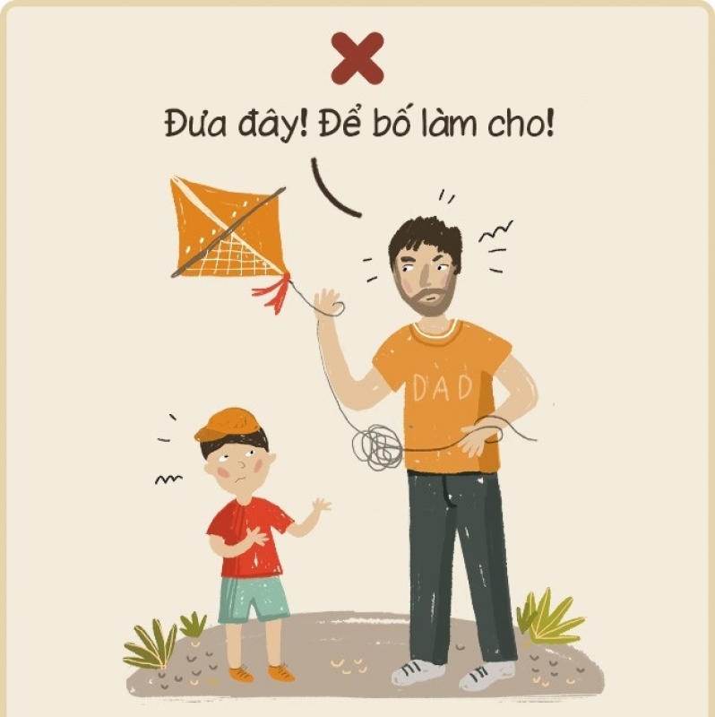 nen va khong nen khi noi chuyen voi con