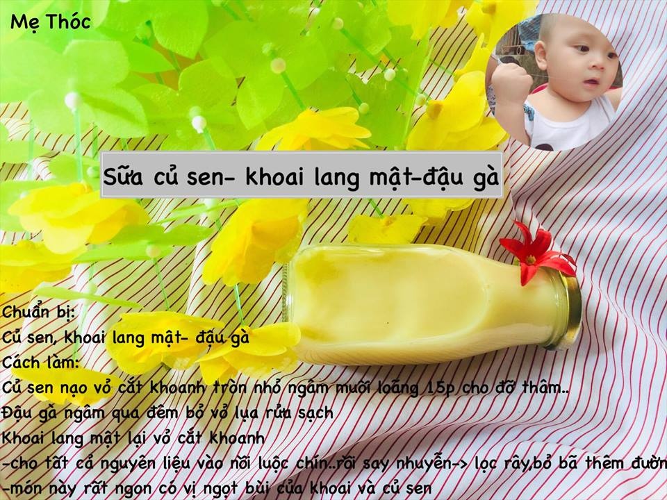 kinh nghiem lam sua hat thom ngon cho be 8 thang tuoi