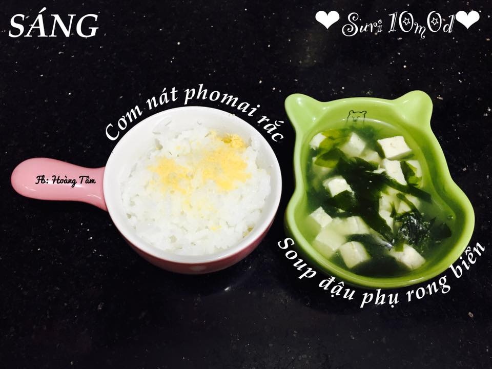Thực đơn cơm nát ăn như người lớn của em bé 10 tháng tuổi thuc don com nat an nhu nguoi lon cua em be 10 thang tuoi
