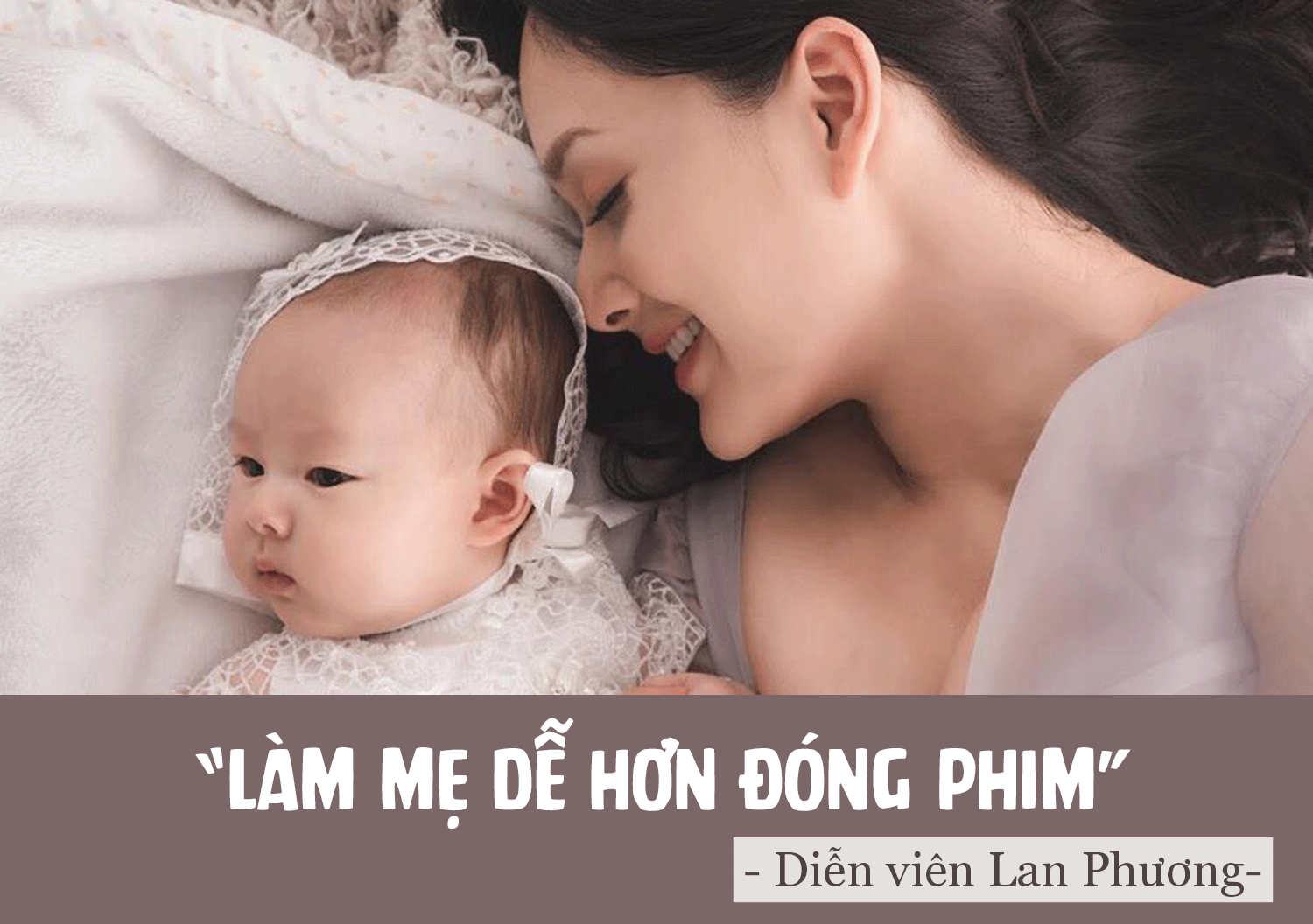 dien vien lan phuong lam me de hon dong phim