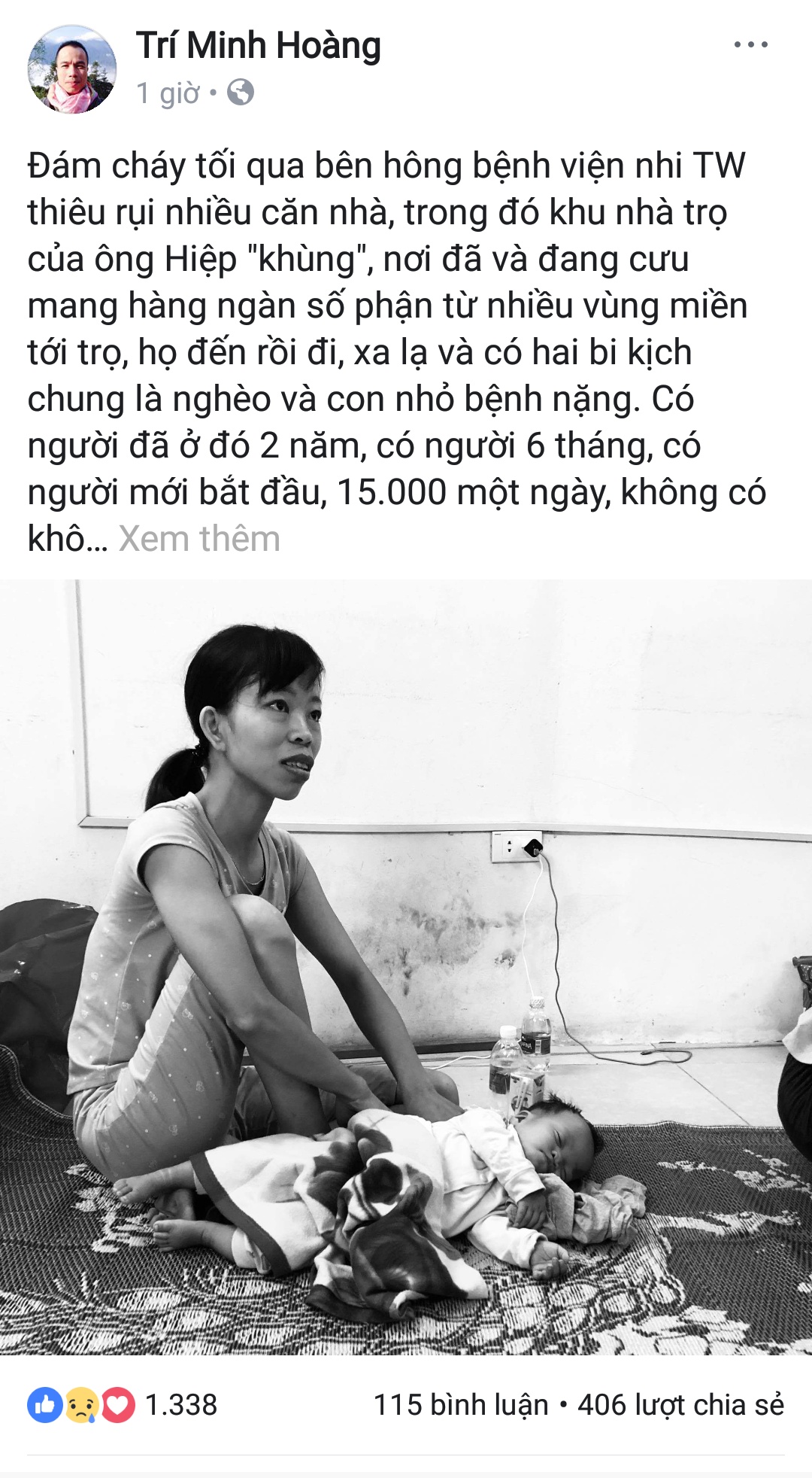 vu chay lon gan benh vien nhi trung uong cong dong mang keu goi ung ho