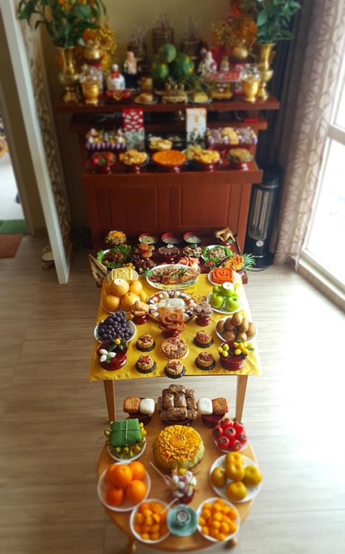 Mâm cỗ trung thu gần 60 món Việt, Hàn của nữ tiến sĩ mam co trung thu gan 60 mon viet han cua nu tien si