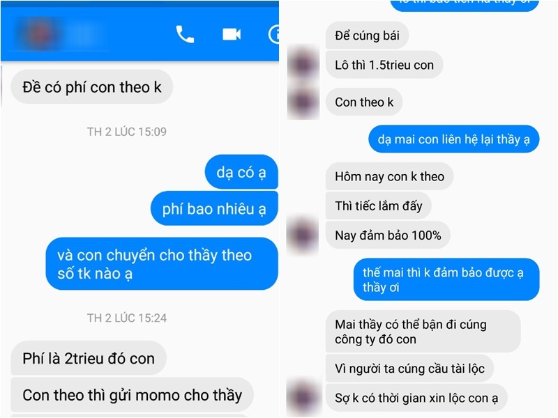 Loạn xem bói online: ‘2 triệu một lần xin số đề, nếu trượt là do chưa có lòng tin' loan xem boi online 2 trieu mot lan xin so de neu truot la do chua co long tin
