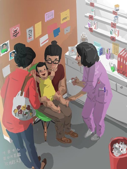 bo don than ve tranh ve nhung khoanh khac tran ngap tinh yeu ben con