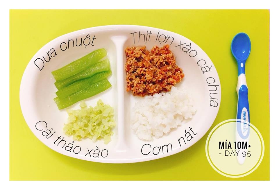 thuc don com nat hap dan cho be tu 8 thang tuoi