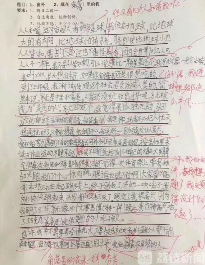 co be lop 5 gay sot voi bai van khong can hoc cat luc chi can song hanh phuc