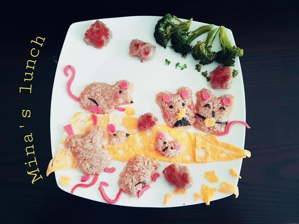 me 8x chia se kinh nghiem lam com bento cho be