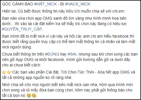thuc hu chuyen mat tai khoan facebook khi choi tro choi cuoc doi ban co mau gi