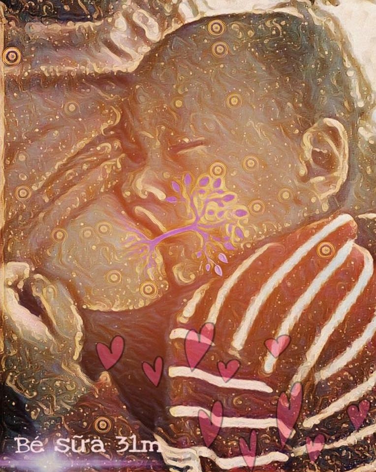 me viet sot xinh xich voi trao luu chup anh sua me la mam song cua con