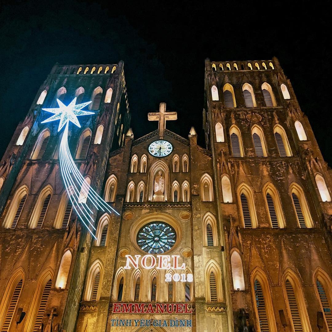 nha tho lon ha noi diem di choi noel don giang sinh an lanh va am ap
