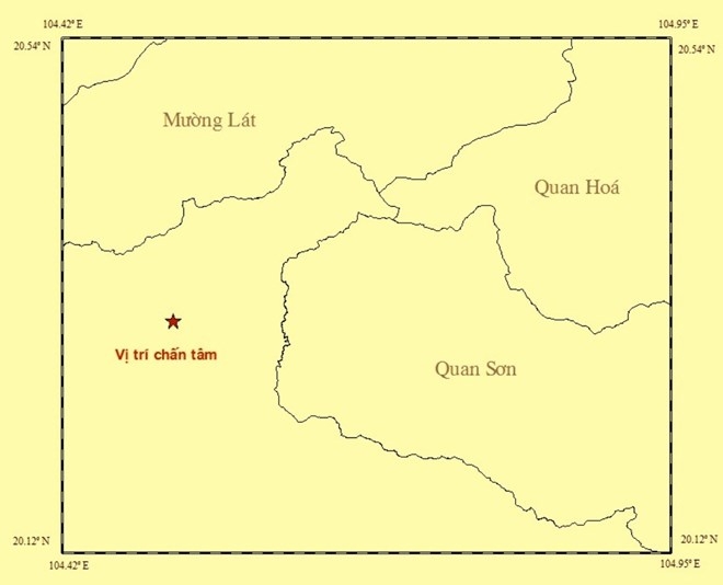 thanh hoa xay ra dong dat gan bien gioi viet lao
