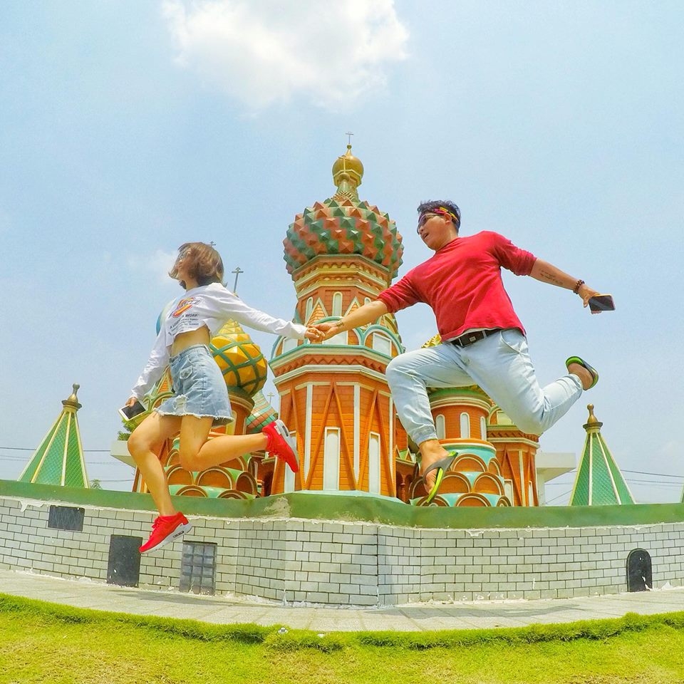 Đưa ngay 'gấu' đến Long An checkin loạt kỳ quan thế giới dua ngay gau den long an checkin loat ky quan the gioi