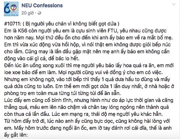 nu sinh vien bi nguoi yeu chan vikhong biet got dua
