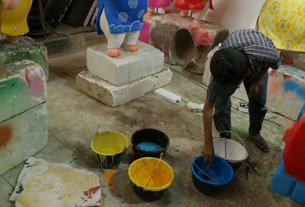 dot nhap xuong che tac heo map phuc vu duong hoa nguyen hue tet 2019