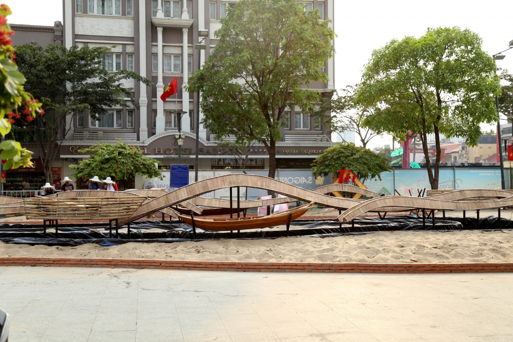 Hé lộ những hình ảnh đầu tiên về đường hoa Nguyễn Huệ Tết Kỷ Hợi 2019 he lo nhung hinh anh dau tien ve duong hoa nguyen hue dip tet am lich 2019