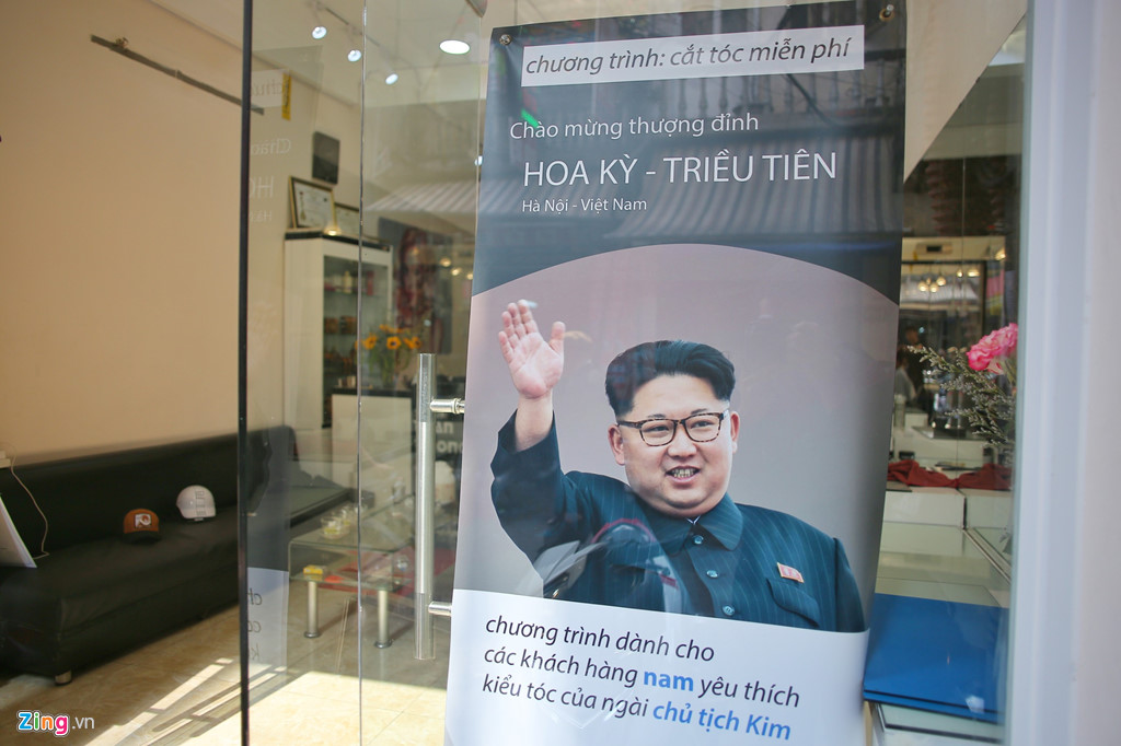mien phi cat toc kieu ong trump kim jong un tai ha noi