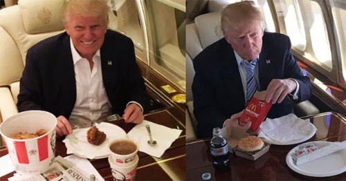 so thich an keo chocolate khoai tay chien cua tong thong donald trump