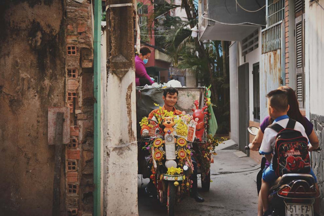 can canh chiec xe cho rac doc nhat vo nhi giua sai gon
