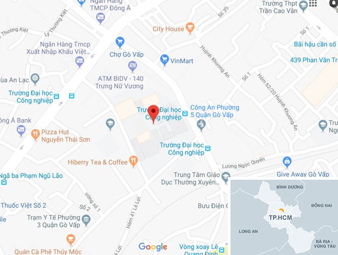 nu sinh tu vong trong truong dh cong nghiep tphcm