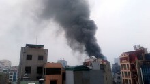 Hà Nội: Cháy nhà mặt phố đường Ô Chợ Dừa